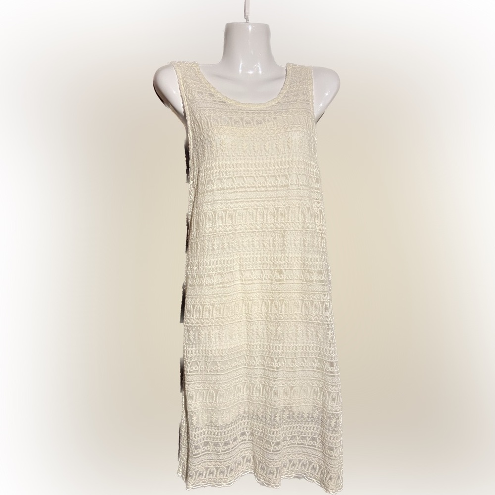 Cream Lace Dress by MNG XS